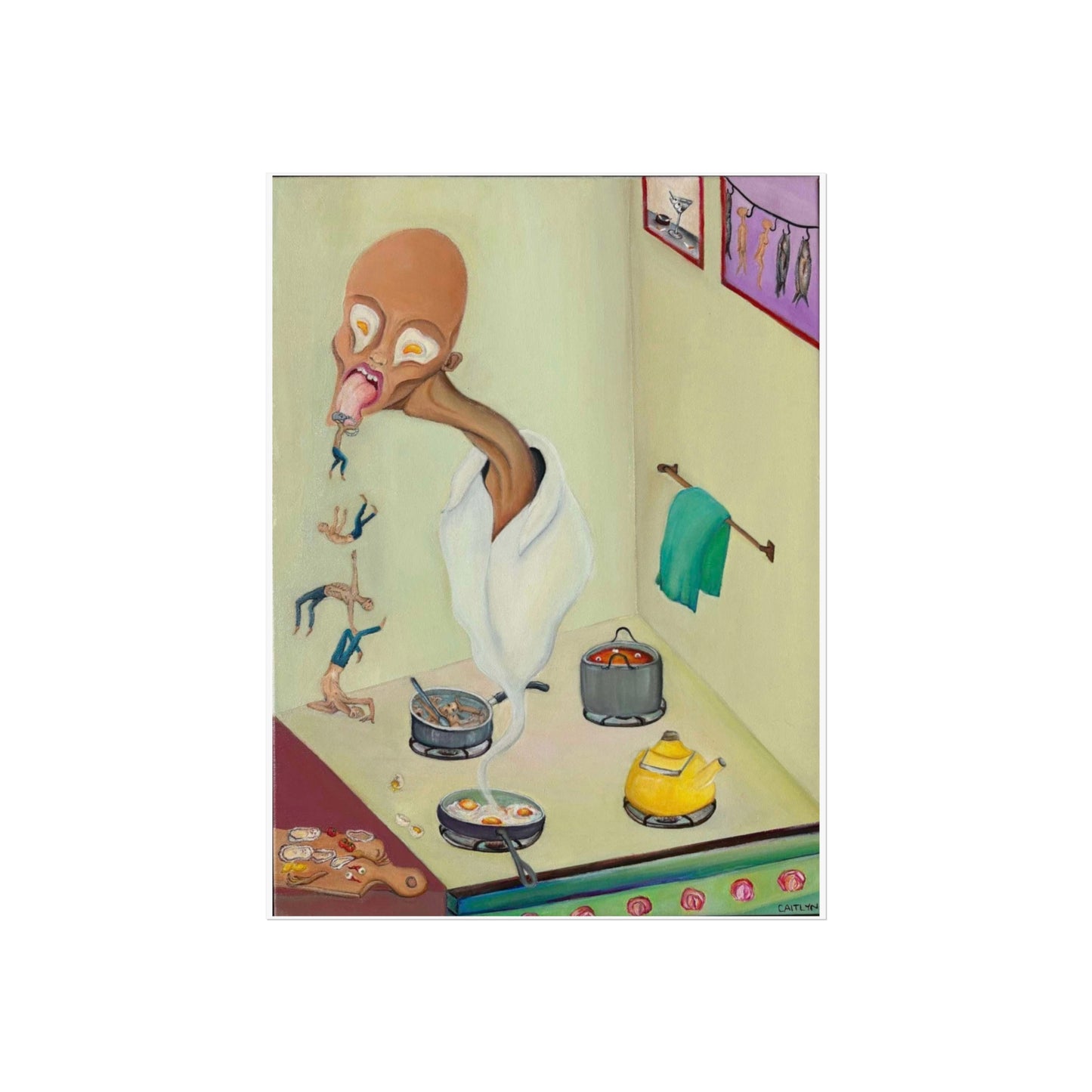 Eclectic Wall Art Print, Quirky Home Decor, Modern Fine Art Poster, Unique Gift, Living Room Accent