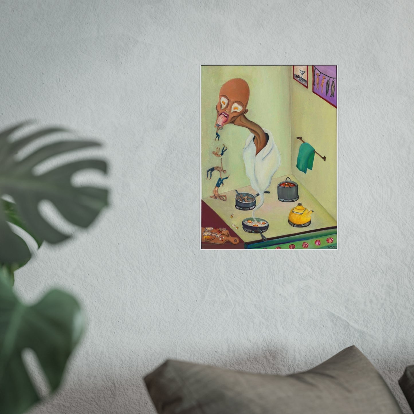 Eclectic Wall Art Print, Quirky Home Decor, Modern Fine Art Poster, Unique Gift, Living Room Accent